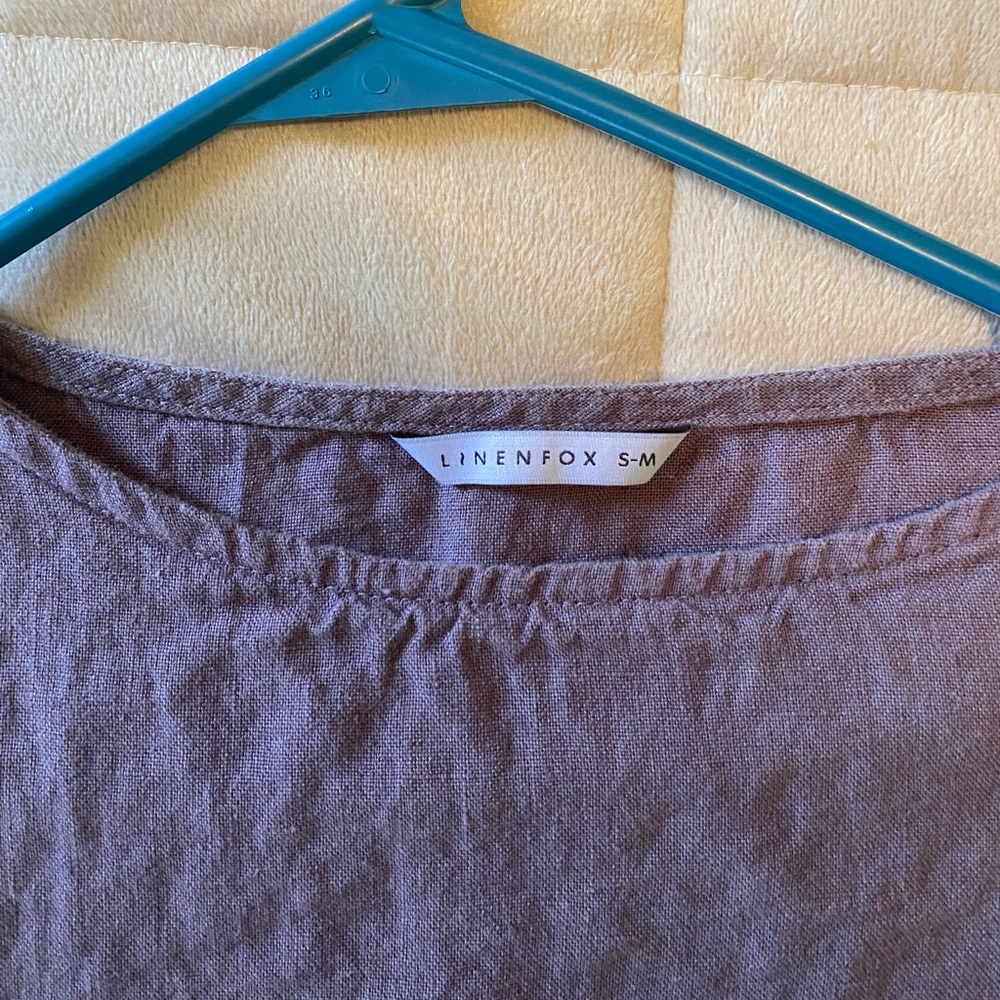 Linen Fox Mona Top. Size is S/M